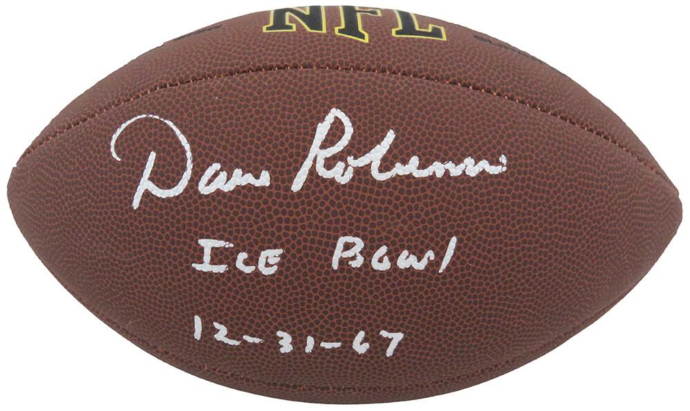 Dave Robinson Signed NFL Football Inscribed "Ice Bowl 12-31-67" (Schwartz) at PristineAuction.com Dave Robinson Signed NFL Football Inscribed "Ice Bowl 12-31-67" (Schwartz) at PristineAuction.com