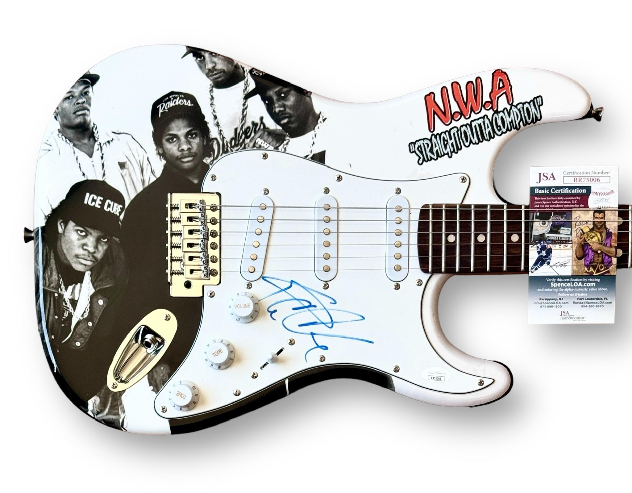 Ice Cube Signed N.W.A Custom Electric Guitar (JSA) at PristineAuction.com Ice Cube Signed N.W.A Custom Electric Guitar (JSA) at PristineAuction.com
