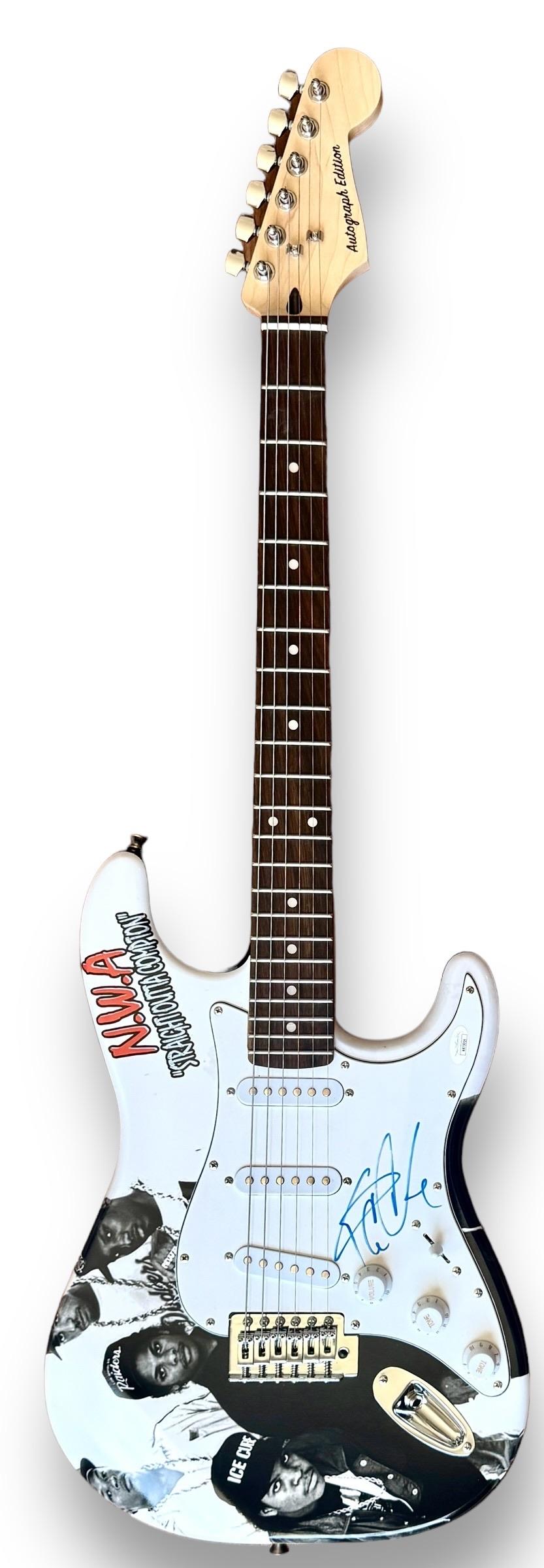 Ice Cube Signed N.W.A Custom Electric Guitar (JSA) at PristineAuction.com Ice Cube Signed N.W.A Custom Electric Guitar (JSA) at PristineAuction.com