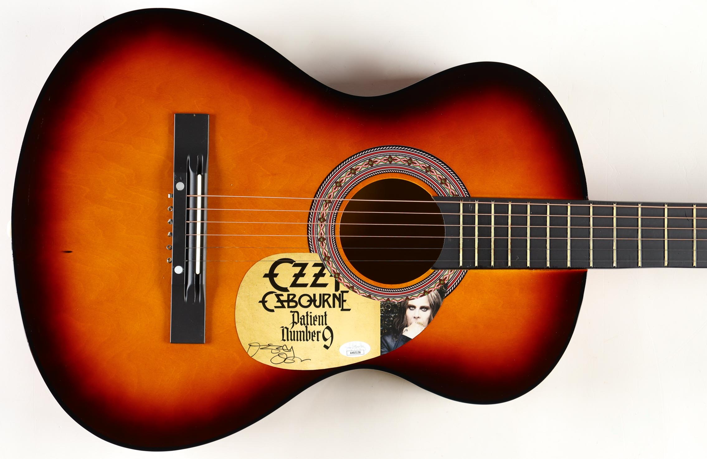 Ozzy Osbourne Signed 38" Acoustic Display Guitar (JSA) at PristineAuction.com Ozzy Osbourne Signed 38" Acoustic Display Guitar (JSA) at PristineAuction.com