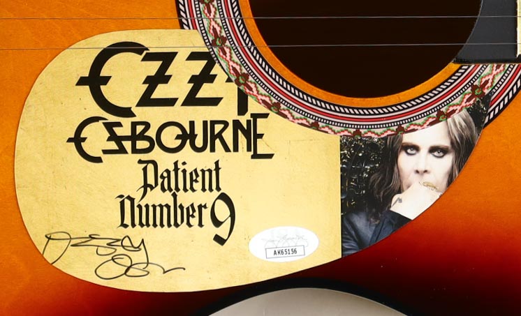 Ozzy Osbourne Signed 38" Acoustic Display Guitar (JSA) at PristineAuction.com Ozzy Osbourne Signed 38" Acoustic Display Guitar (JSA) at PristineAuction.com