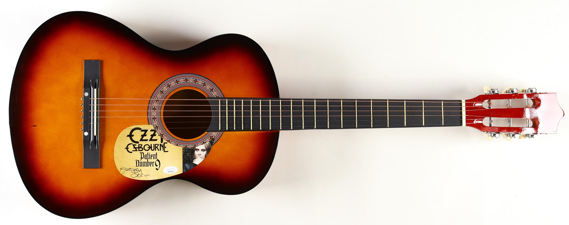Ozzy Osbourne Signed 38" Acoustic Display Guitar (JSA) at PristineAuction.com Ozzy Osbourne Signed 38" Acoustic Display Guitar (JSA) at PristineAuction.com