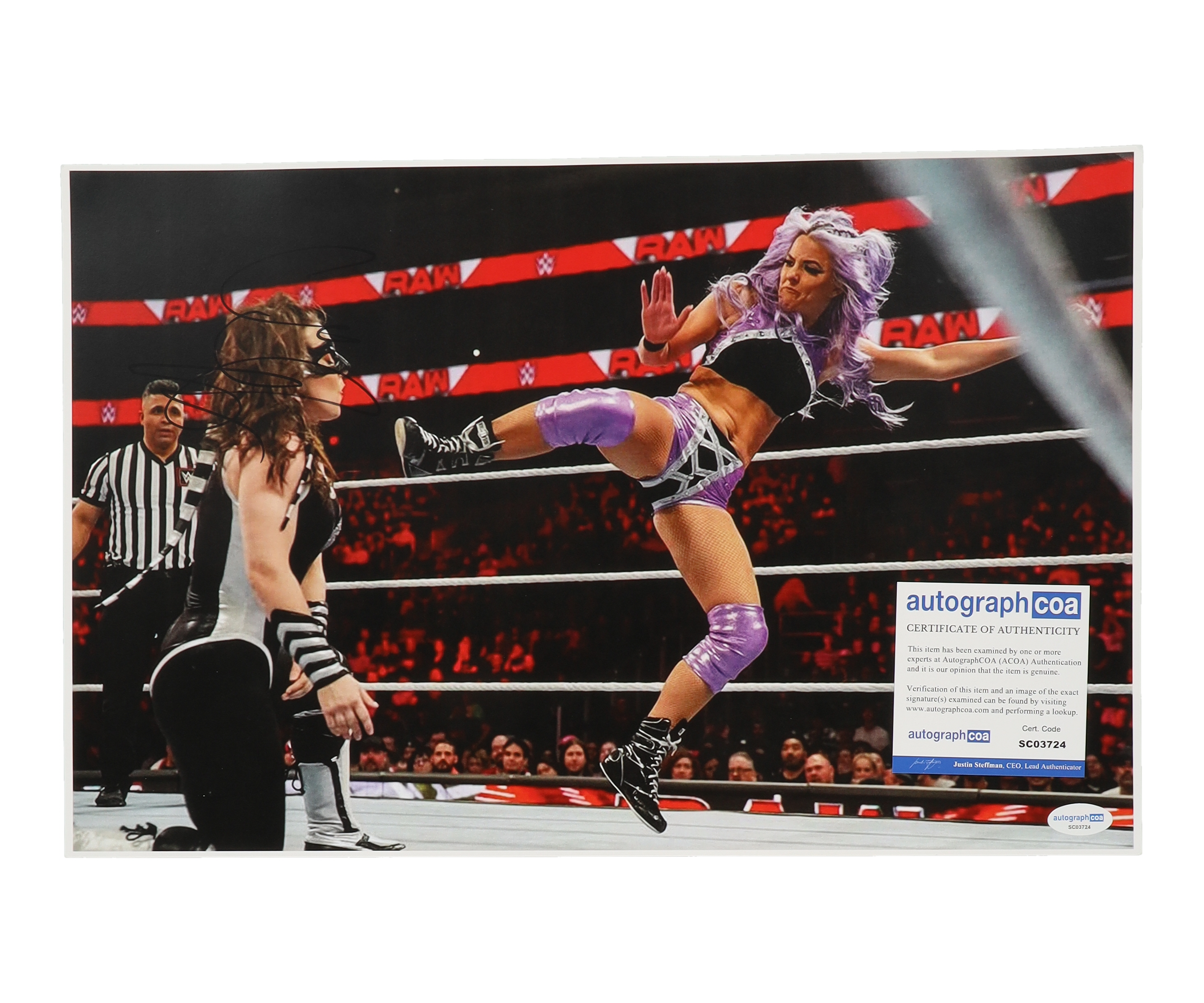 Candice LeRae Signed WWE 11x17 Photo (ACOA) at PristineAuction.com Candice LeRae Signed WWE 11x17 Photo (ACOA) at PristineAuction.com