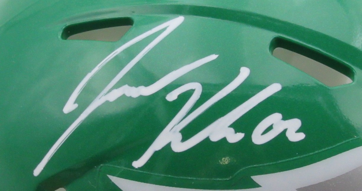 Jason Kelce Signed Eagles Speed Mini Helmet (PSA) at PristineAuction.com Jason Kelce Signed Eagles Speed Mini Helmet (PSA) at PristineAuction.com