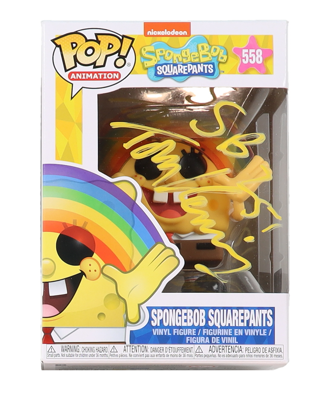 Tom Kenny Signed "Spongebob Squarepants" #558 Funko Pop! Inscribed "Spongebob" (PA) at PristineAuction.com Tom Kenny Signed "Spongebob Squarepants" #558 Funko Pop! Inscribed "Spongebob" (PA) at PristineAuction.com
