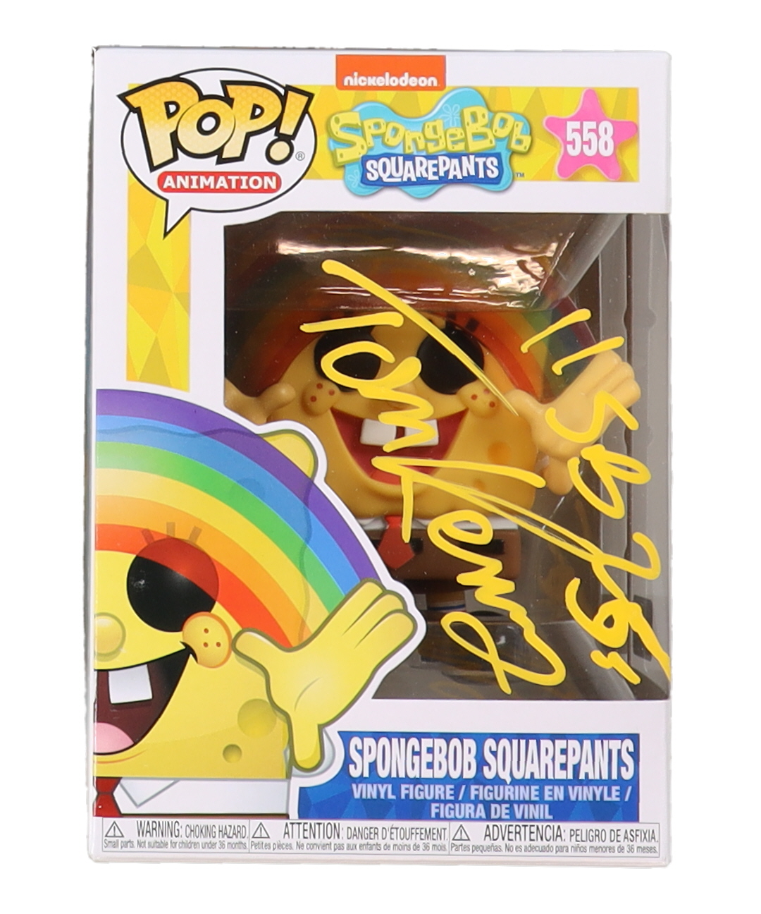 Tom Kenny Signed "Spongebob Squarepants" #558 Funko Pop! Inscribed "SB 25" (PA) at PristineAuction.com Tom Kenny Signed "Spongebob Squarepants" #558 Funko Pop! Inscribed "SB 25" (PA) at PristineAuction.com