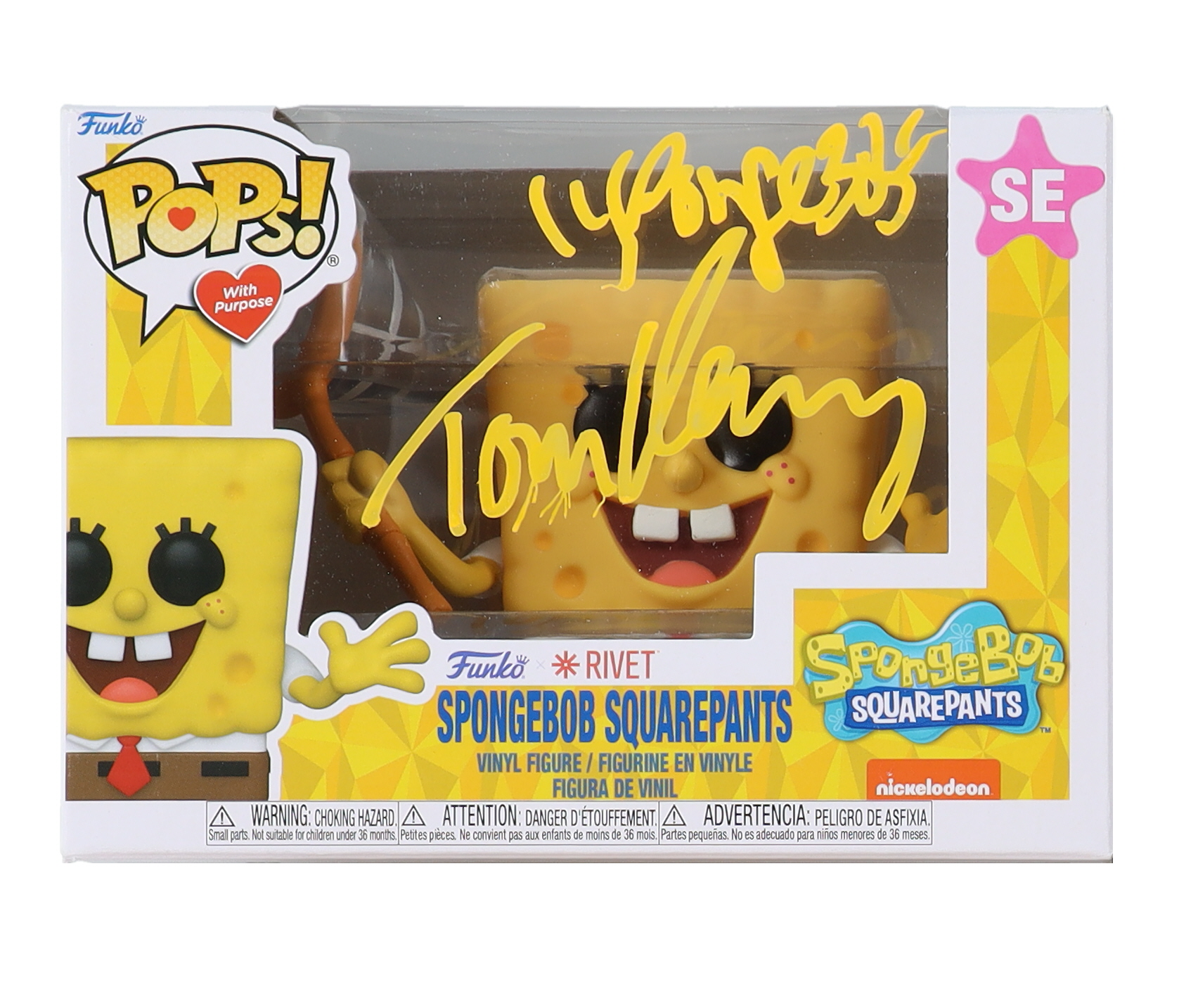 Tom Kenny Signed "Spongebob Squarepants" SE Funko Pop! Inscribed "Spongebob" (PA) at PristineAuction.com Tom Kenny Signed "Spongebob Squarepants" SE Funko Pop! Inscribed "Spongebob" (PA) at PristineAuction.com