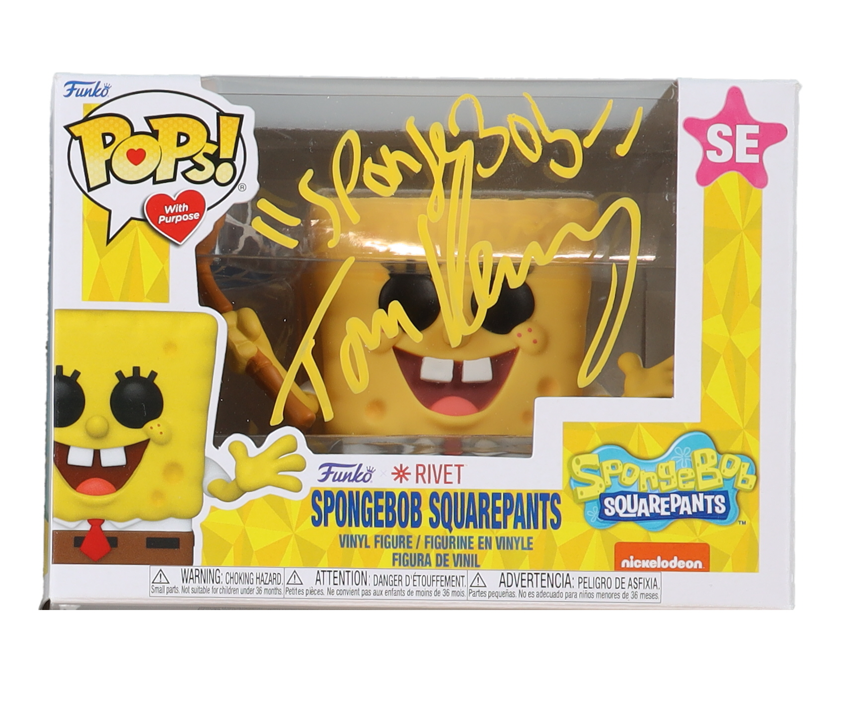 Tom Kenny Signed "Spongebob Squarepants" SE Funko Pop! Inscribed "Spongebob" (PA) at PristineAuction.com Tom Kenny Signed "Spongebob Squarepants" SE Funko Pop! Inscribed "Spongebob" (PA) at PristineAuction.com