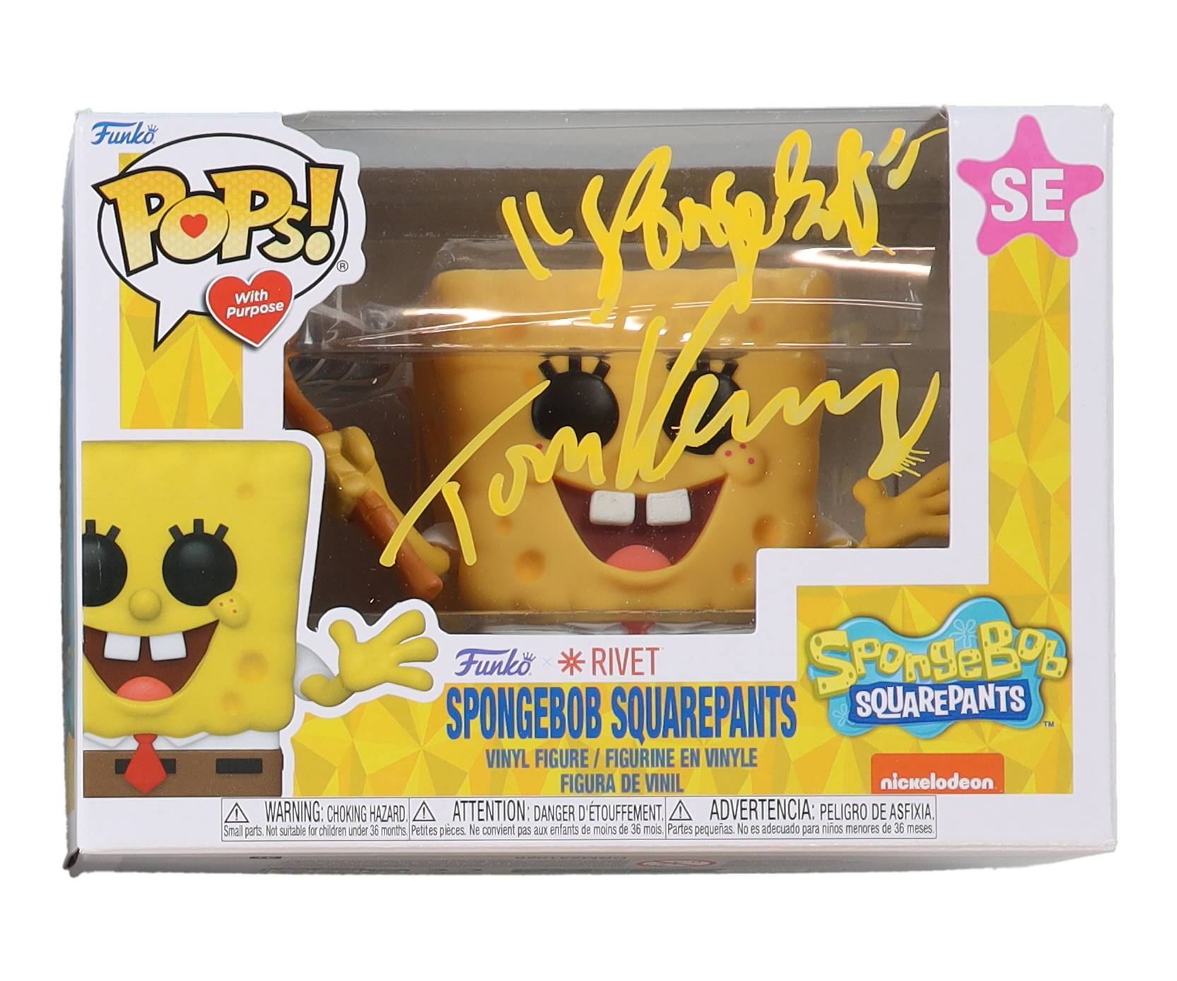 Tom Kenny Signed "Spongebob Squarepants" SE Funko Pop! Inscribed "Spongebob" (PA) at PristineAuction.com Tom Kenny Signed "Spongebob Squarepants" SE Funko Pop! Inscribed "Spongebob" (PA) at PristineAuction.com