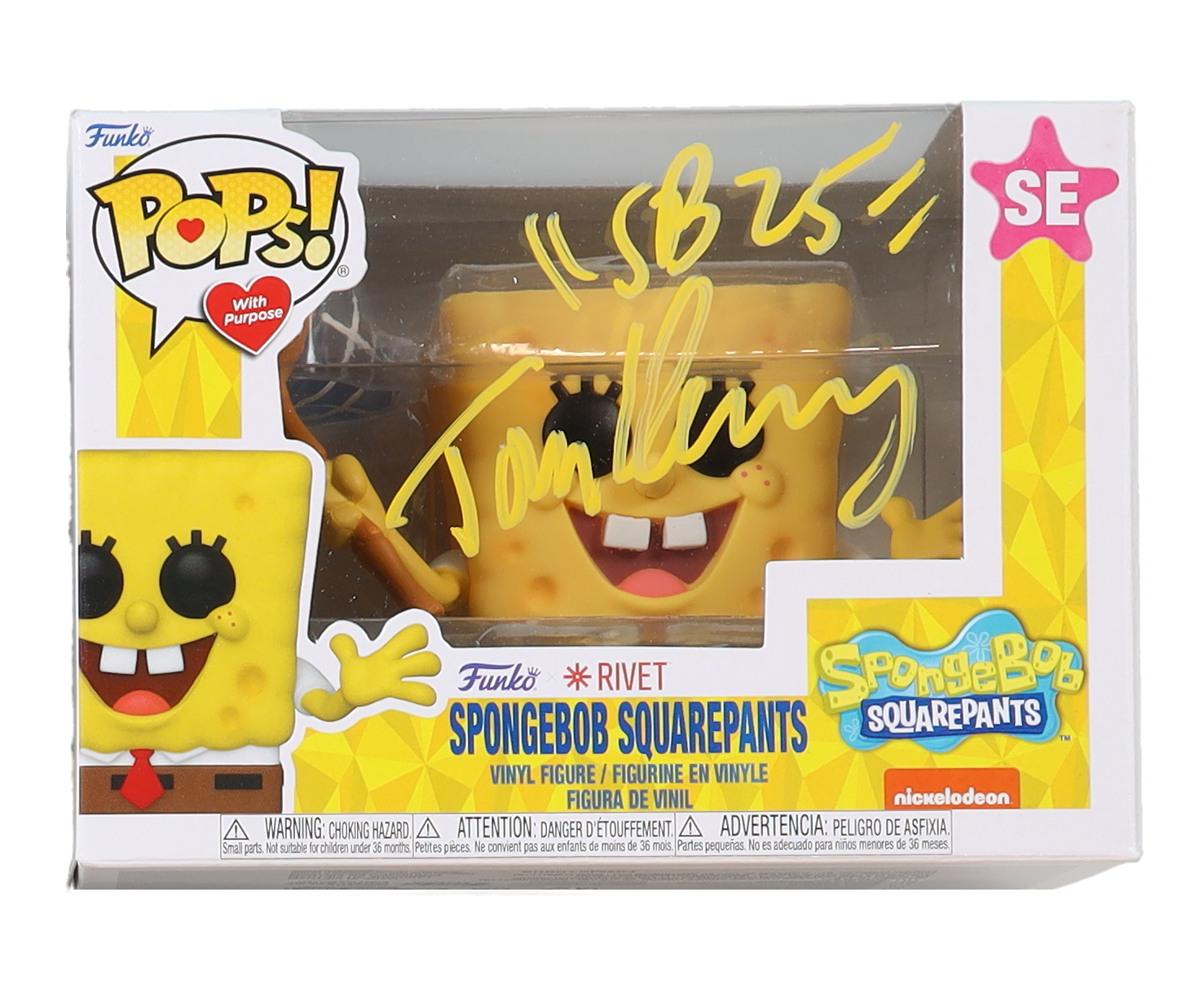 Tom Kenny Signed "Spongebob Squarepants" SE Funko Pop! Inscribed "SB 25" (PA) at PristineAuction.com Tom Kenny Signed "Spongebob Squarepants" SE Funko Pop! Inscribed "SB 25" (PA) at PristineAuction.com