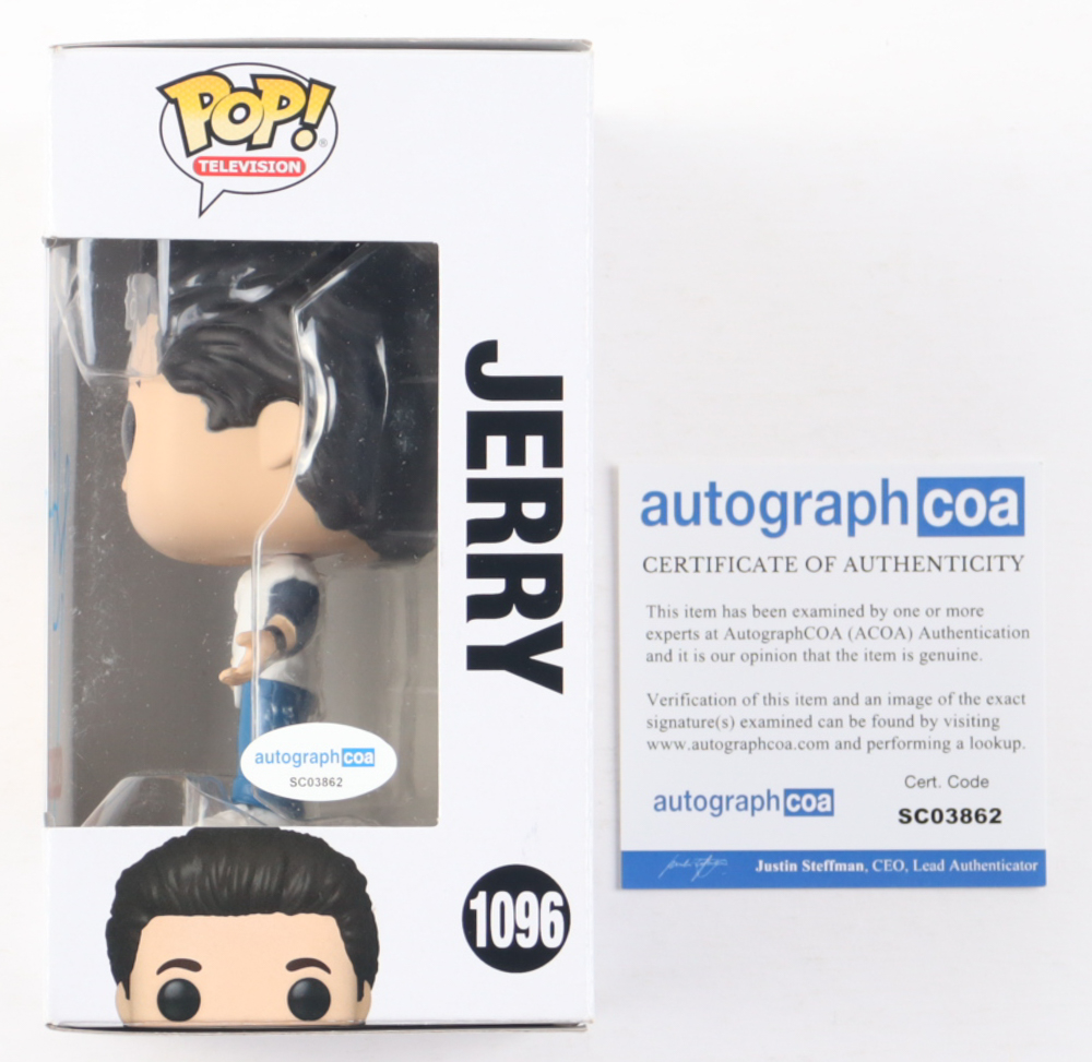 Jerry Seinfeld Signed "Seinfeld" #1096 Jerry Funko Pop! Vinyl Figure (ACOA) at PristineAuction.com Jerry Seinfeld Signed "Seinfeld" #1096 Jerry Funko Pop! Vinyl Figure (ACOA) at PristineAuction.com