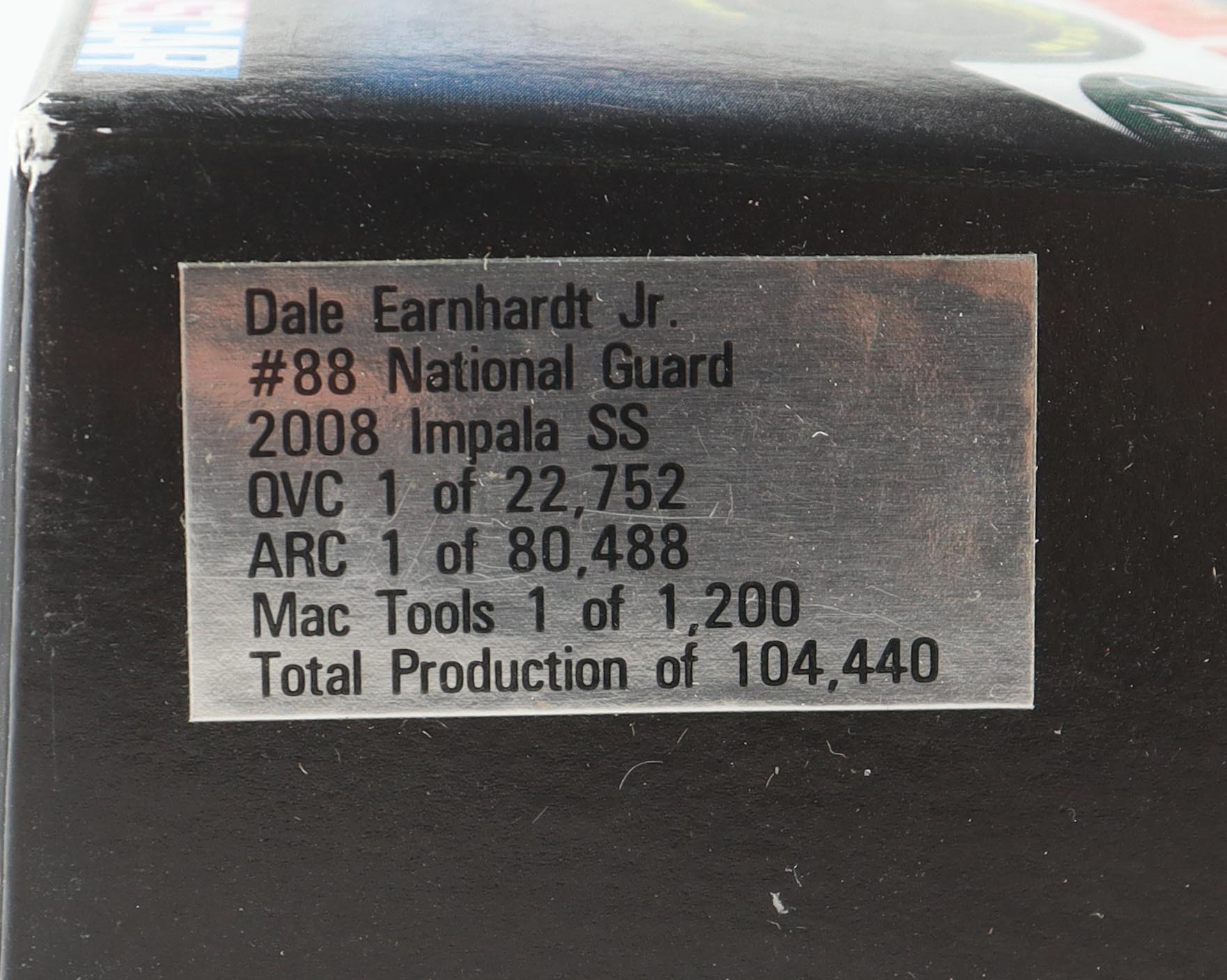Dale Earnhardt Jr. Signed NASCAR #88 National Guard 2008 Impala SS - 1:24 Premium Diecast Car (Dale Jr.) at PristineAuction.com Dale Earnhardt Jr. Signed NASCAR #88 National Guard 2008 Impala SS - 1:24 Premium Diecast Car (Dale Jr.) at PristineAuction.com