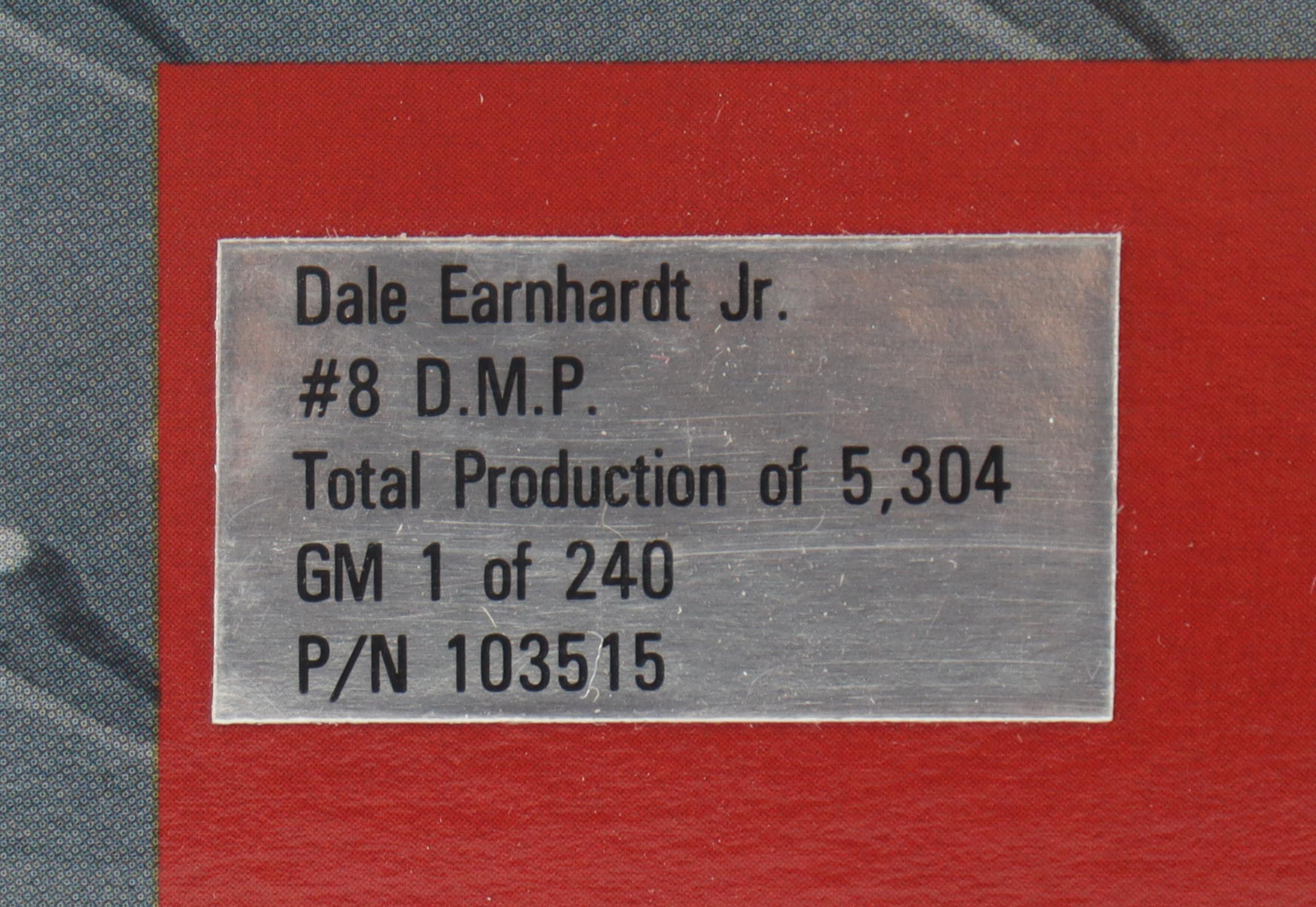 Dale Earnhardt Jr. Signed NASCAR #8 D.M.P. Monte Carlo - 1:24 Premium Diecast Car (Dale Jr.) at PristineAuction.com Dale Earnhardt Jr. Signed NASCAR #8 D.M.P. Monte Carlo - 1:24 Premium Diecast Car (Dale Jr.) at PristineAuction.com
