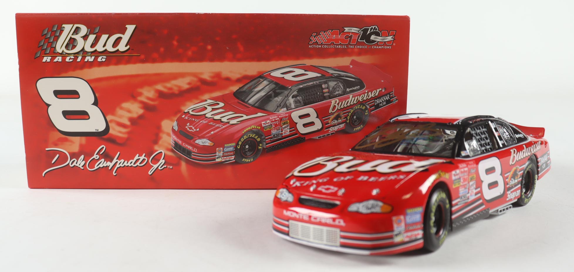 Dale Earnhardt Jr. Signed NASCAR #8 Budweiser 2002 Monte Carlo - 1:24 Premium Diecast Car (Dale Jr.) at PristineAuction.com Dale Earnhardt Jr. Signed NASCAR #8 Budweiser 2002 Monte Carlo - 1:24 Premium Diecast Car (Dale Jr.) at PristineAuction.com