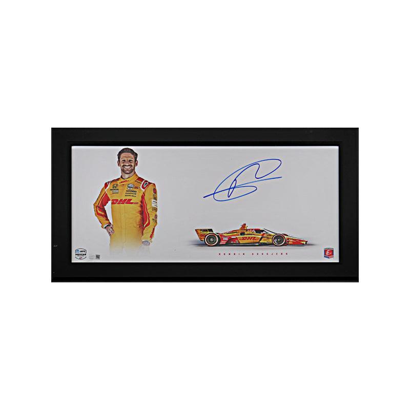 Romain Grosjean Signed Custom Framed Photo (CX by Steiner) at PristineAuction.com Romain Grosjean Signed Custom Framed Photo (CX by Steiner) at PristineAuction.com