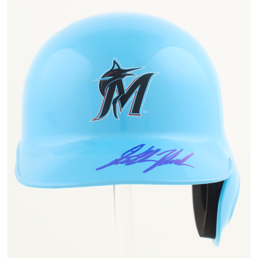 Dillon Head Signed Marlins Mini Batting Helmet (JSA) at PristineAuction.com