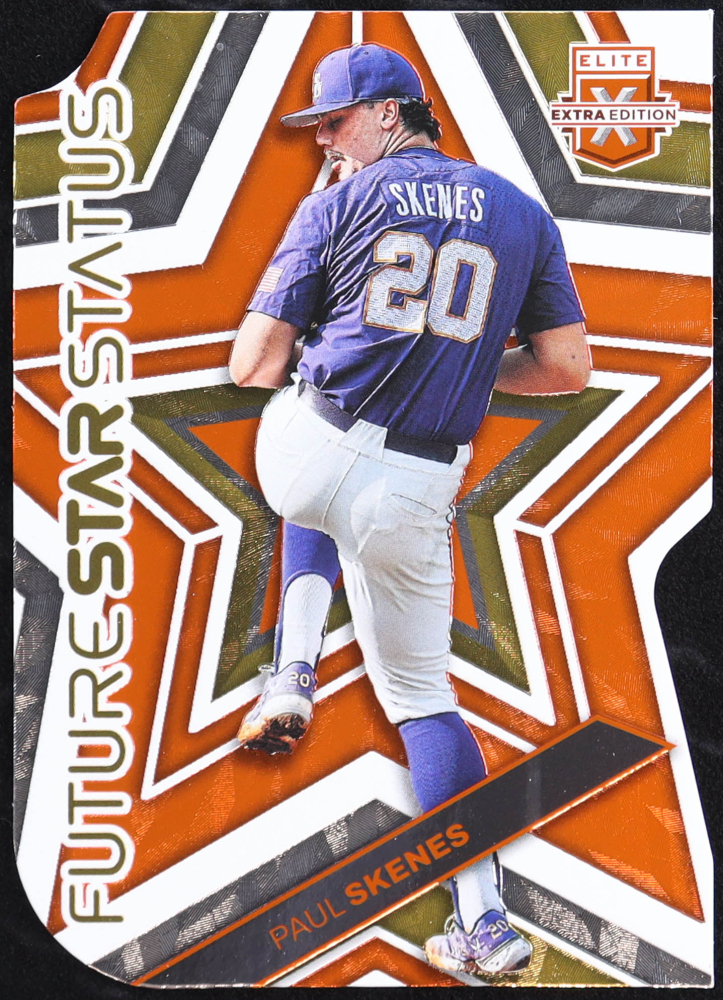 Paul Skenes 2023 Elite Extra Edition Future Star Status Orange Die-Cut #8 RC #72/99