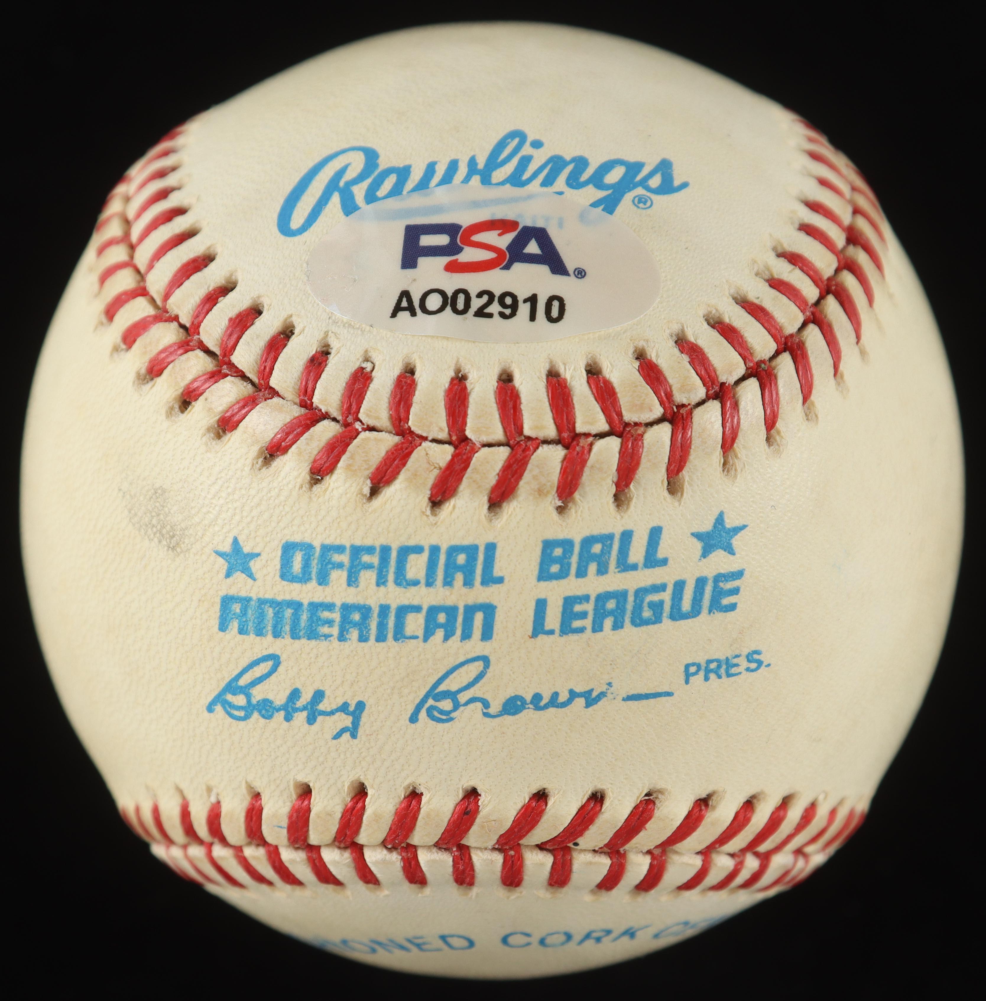 Joe DiMaggio Signed OAL Baseball in Wood & Glass Display Case (PSA) at PristineAuction.com Joe DiMaggio Signed OAL Baseball in Wood & Glass Display Case (PSA) at PristineAuction.com