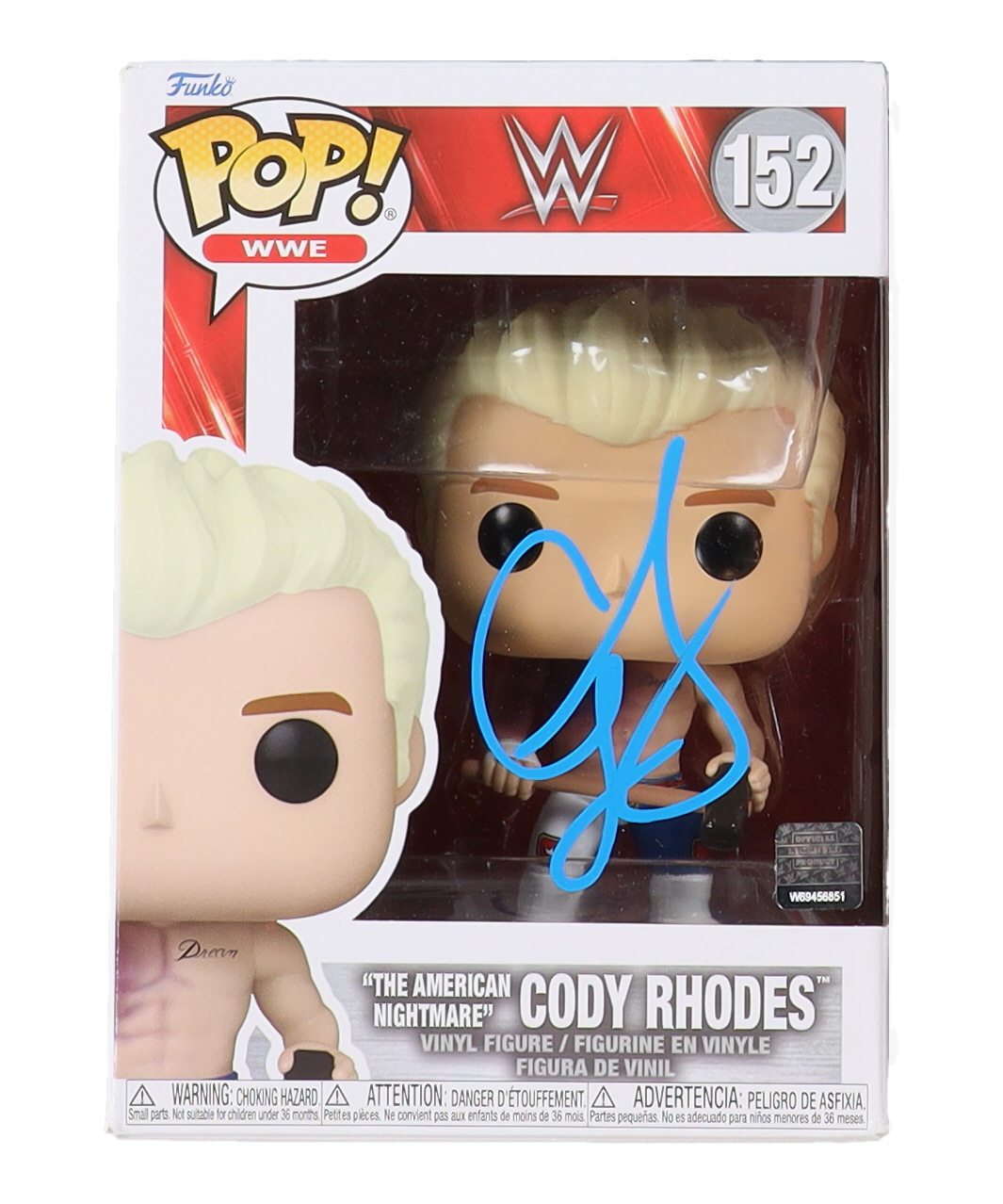 Cody Rhodes Signed WWE #152 "The American Nightmare" Cody Rhodes Funko Pop! Vinyl Figure (PSA) at PristineAuction.com Cody Rhodes Signed WWE #152 "The American Nightmare" Cody Rhodes Funko Pop! Vinyl Figure (PSA) at PristineAuction.com