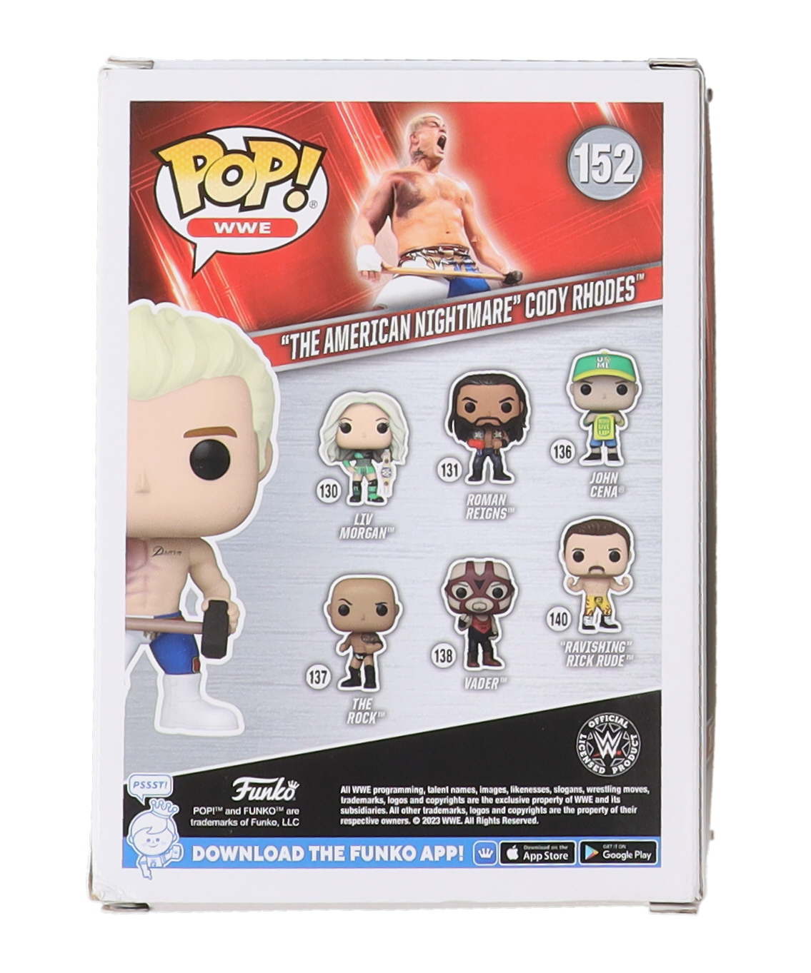 Cody Rhodes Signed WWE #152 "The American Nightmare" Cody Rhodes Funko Pop! Vinyl Figure (PSA) at PristineAuction.com Cody Rhodes Signed WWE #152 "The American Nightmare" Cody Rhodes Funko Pop! Vinyl Figure (PSA) at PristineAuction.com