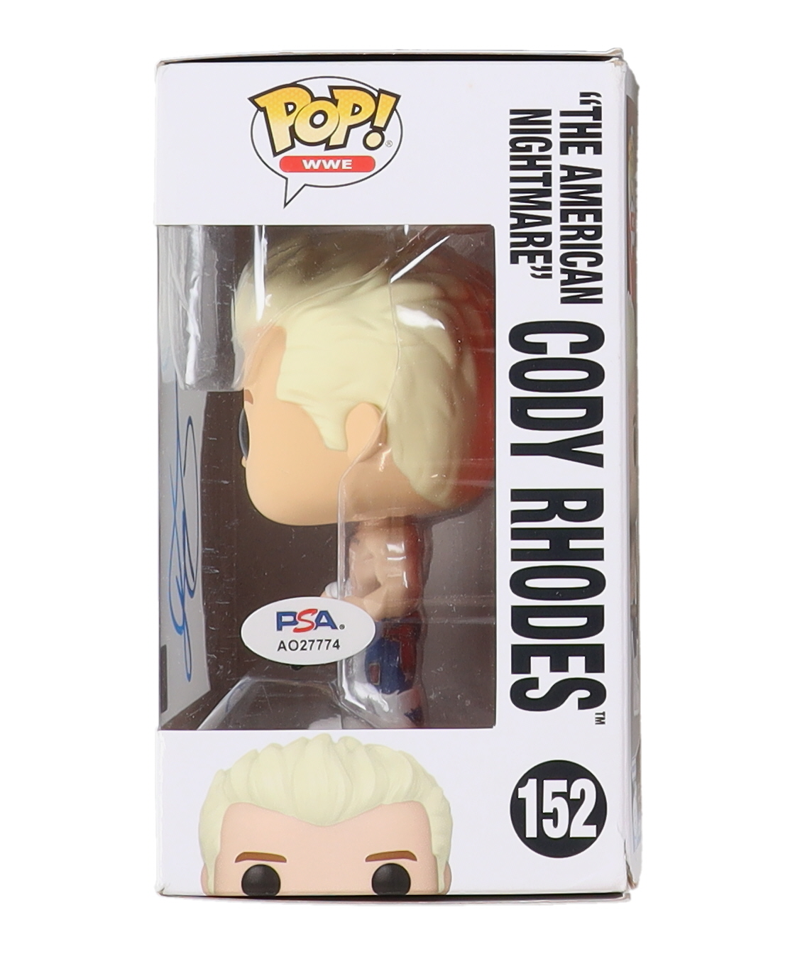 Cody Rhodes Signed WWE #152 "The American Nightmare" Cody Rhodes Funko Pop! Vinyl Figure (PSA) at PristineAuction.com Cody Rhodes Signed WWE #152 "The American Nightmare" Cody Rhodes Funko Pop! Vinyl Figure (PSA) at PristineAuction.com