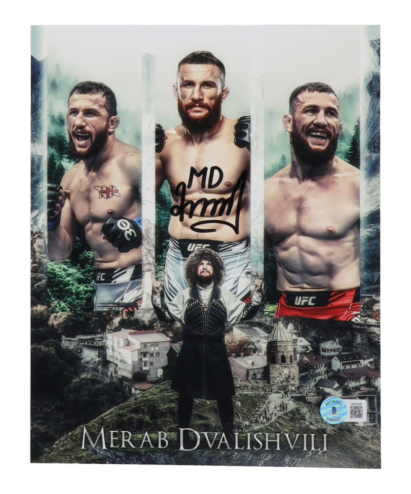 Merab Poster Merab Dvalishvili Signed UFC 8x10 Photo (Beckett) | Pristine Auction