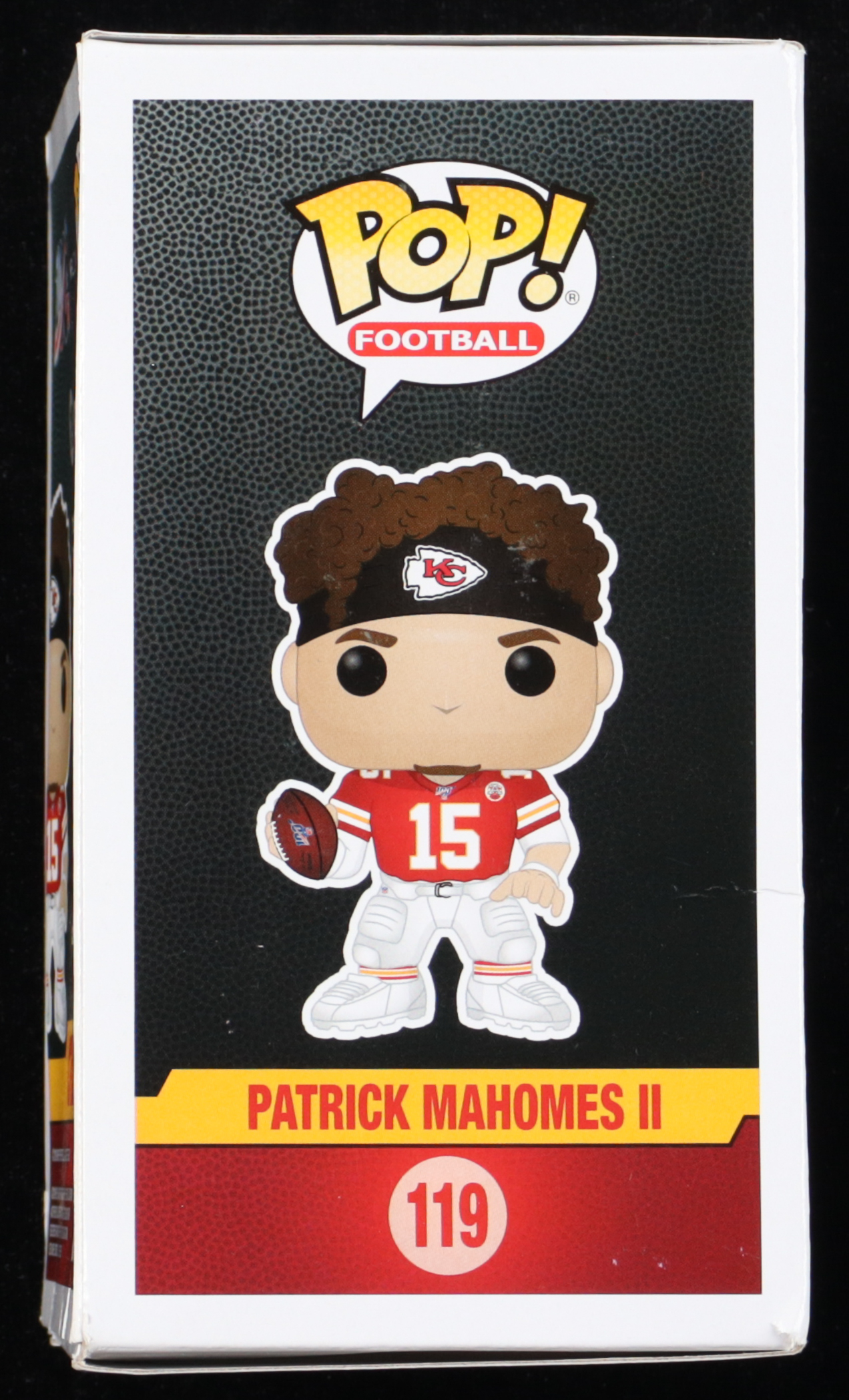 Patrick Mahomes II Signed Chiefs #119 Funko Pop! Vinyl Figure (Beckett) (See Description) at PristineAuction.com Patrick Mahomes II Signed Chiefs #119 Funko Pop! Vinyl Figure (Beckett) (See Description) at PristineAuction.com