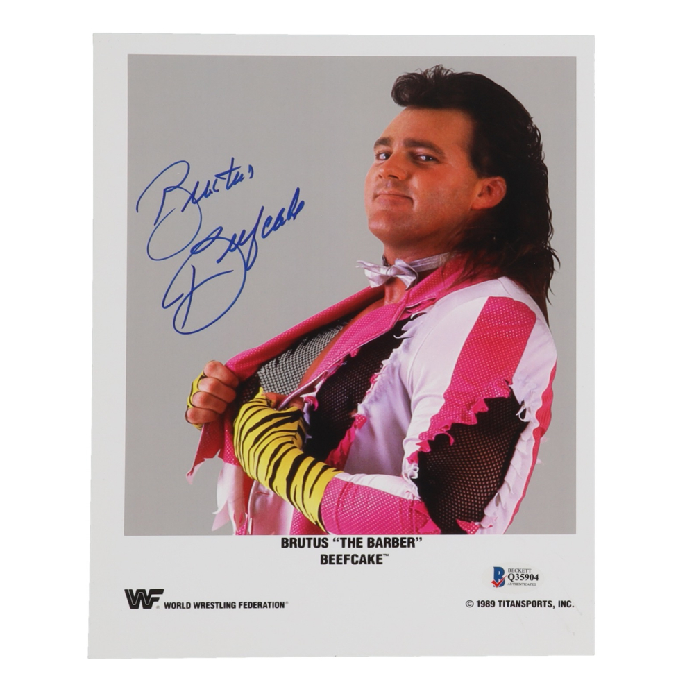 Brutus Beefcake Signed WWE 8x10 Photo (Beckett) at PristineAuction.com
