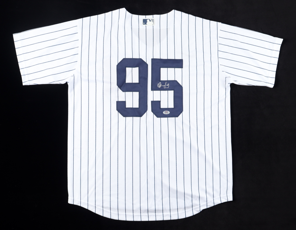 Oswaldo Cabrera Signed Jersey (PSA) at PristineAuction.com Oswaldo Cabrera Signed Jersey (PSA) at PristineAuction.com