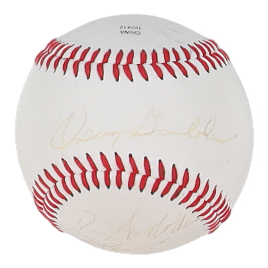 Oscar Gamble, Ed Kranepool, & Ron Swoboda Signed OL Baseball (JSA) at PristineAuction.com Oscar Gamble, Ed Kranepool, & Ron Swoboda Signed OL Baseball (JSA) at PristineAuction.com