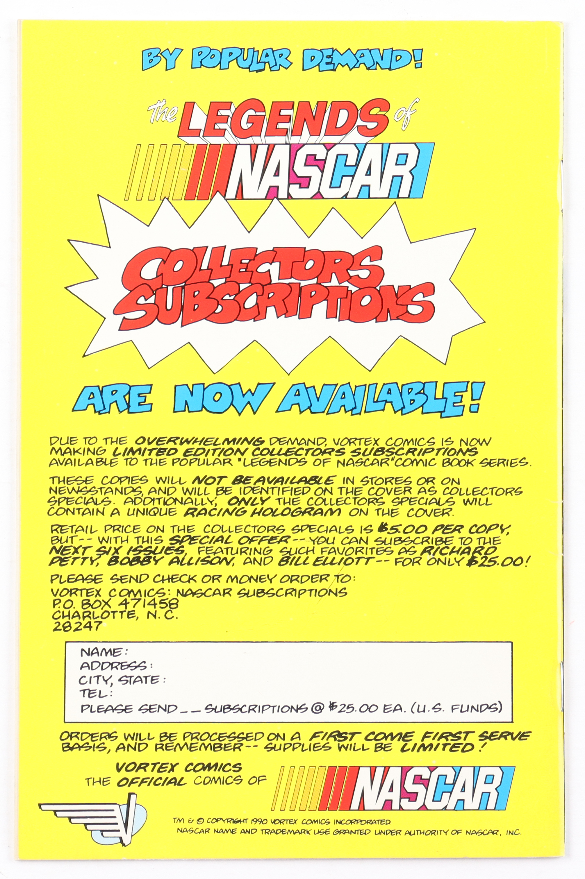 Richard Petty Signed Original Vintage "The Legends of NASCAR Starring Richard Petty" Special Hologram Edition #2 Comic Book | Owned by Richard Petty at PristineAuction.com Richard Petty Signed Original Vintage "The Legends of NASCAR Starring Richard Petty" Special Hologram Edition #2 Comic Book | Owned by Richard Petty at PristineAuction.com