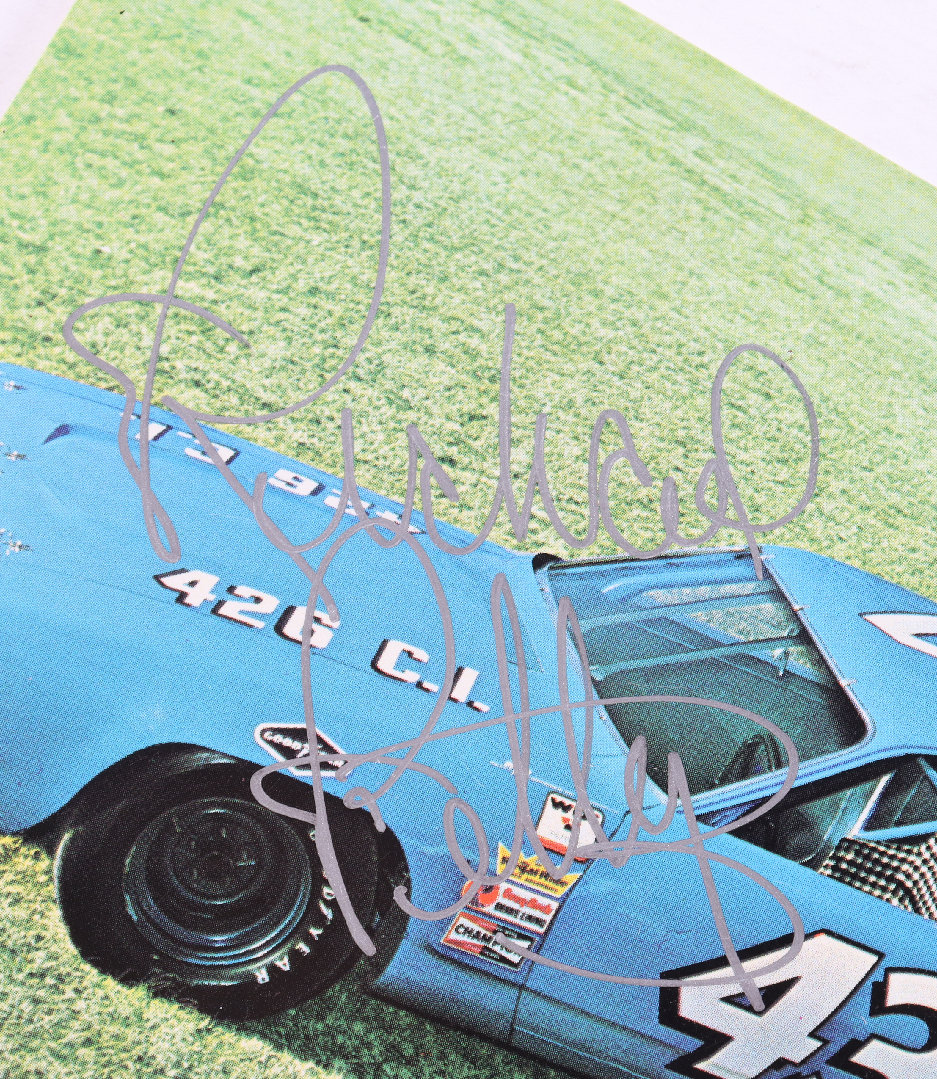 Richard Petty Signed Original 1971 Plymouth Road Runner Post Card | Owned by Richard Petty at PristineAuction.com Richard Petty Signed Original 1971 Plymouth Road Runner Post Card | Owned by Richard Petty at PristineAuction.com