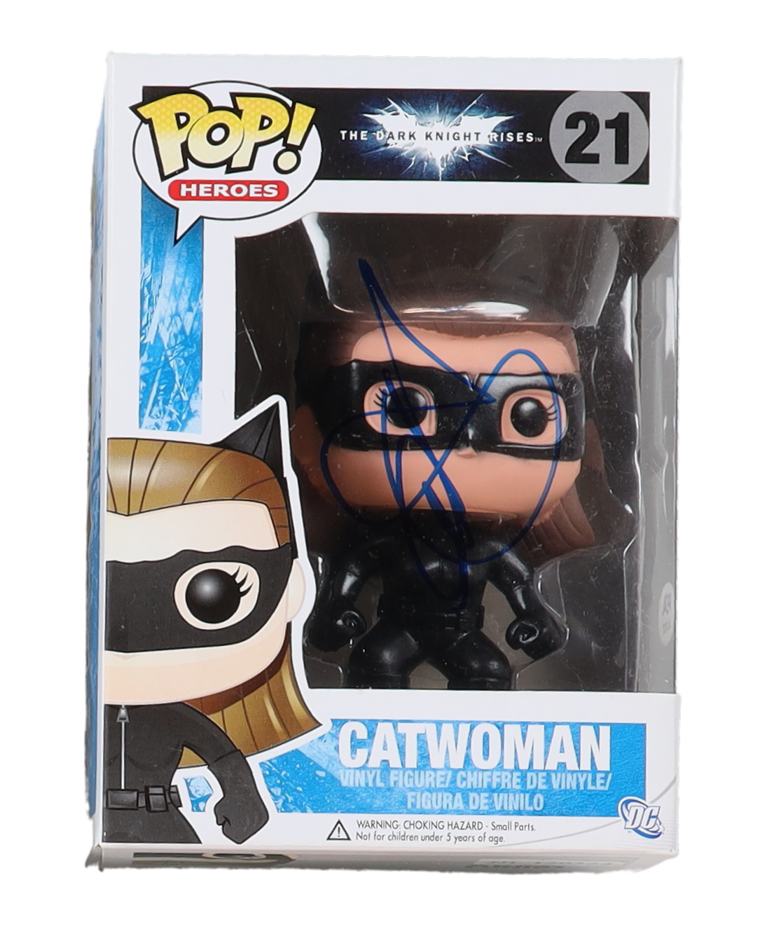 Anne Hathaway Signed "The Dark Knight Rises" #21 Catwoman Funko Pop! Vinyl Figure (PSA) at PristineAuction.com Anne Hathaway Signed "The Dark Knight Rises" #21 Catwoman Funko Pop! Vinyl Figure (PSA) at PristineAuction.com
