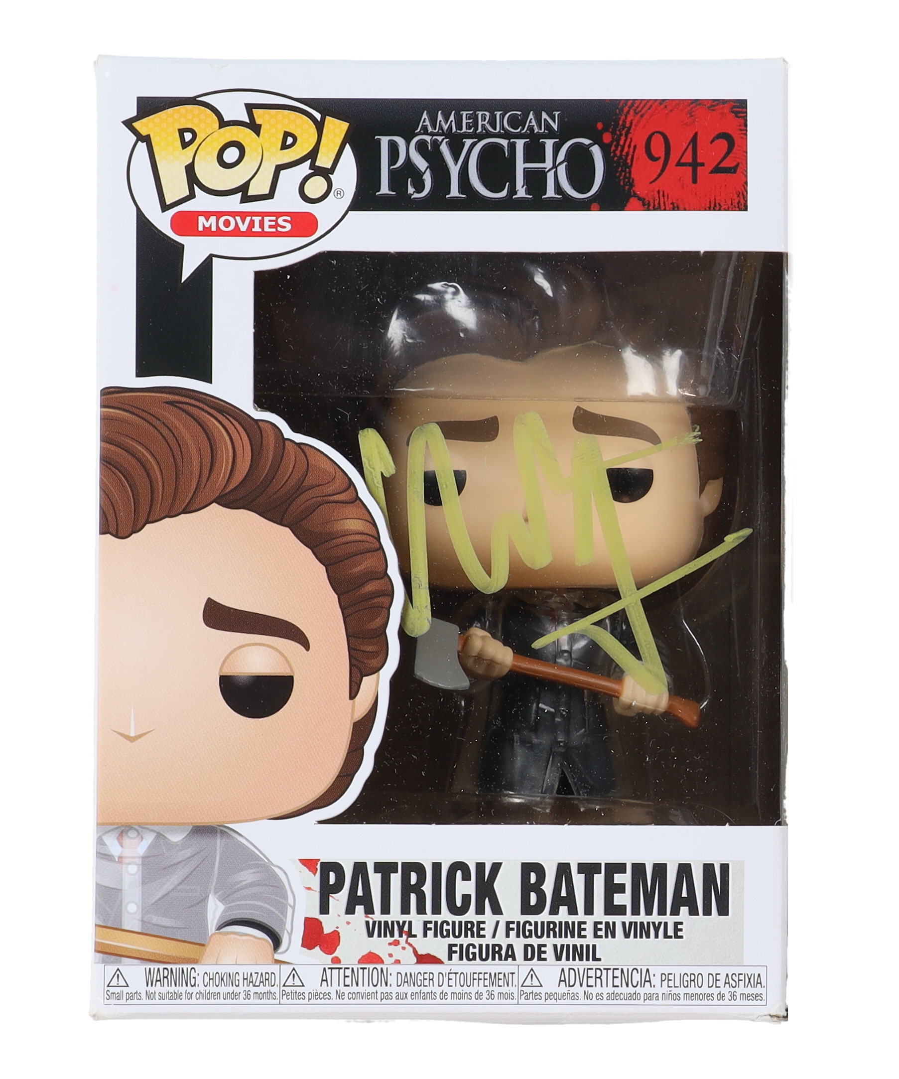 Christian Bale Signed "American Psycho" #942 Patrick Bateman Funko Pop! Vinyl Figure (Beckett) at PristineAuction.com Christian Bale Signed "American Psycho" #942 Patrick Bateman Funko Pop! Vinyl Figure (Beckett) at PristineAuction.com