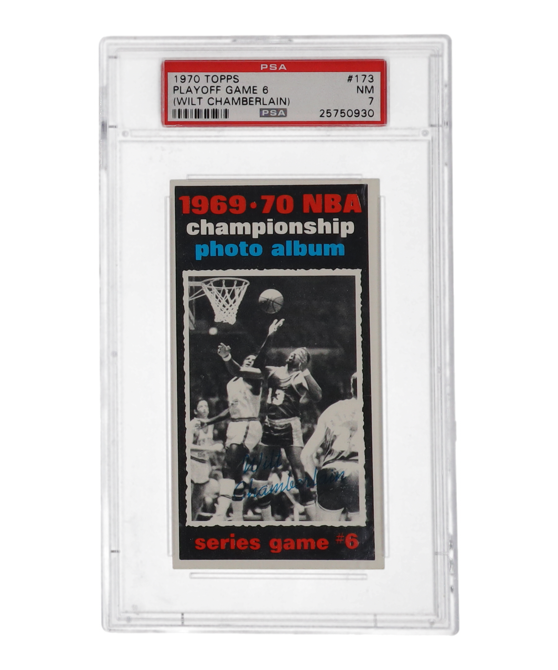 Wilt Chamberlain 1970-71 Topps #173 Playoff G6 (PSA 7) at PristineAuction.com Wilt Chamberlain 1970-71 Topps #173 Playoff G6 (PSA 7) at PristineAuction.com