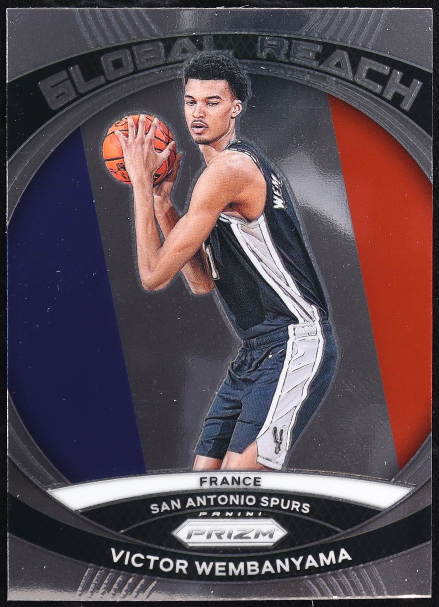 Victor Wembanyama 2023-24 Panini Prizm Global Reach #2 RC at PristineAuction.com Victor Wembanyama 2023-24 Panini Prizm Global Reach #2 RC at PristineAuction.com