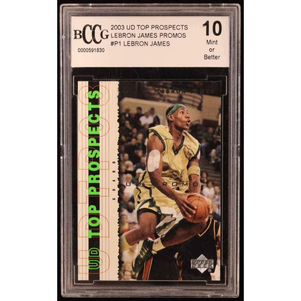 upper deck top prospects lebron james
