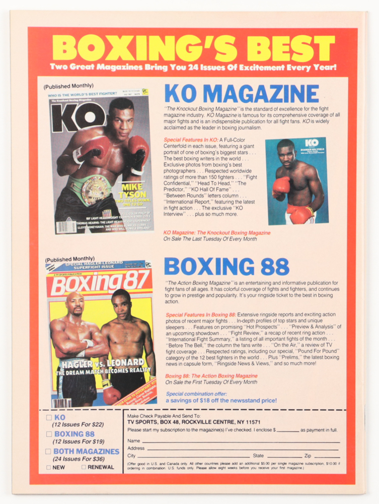 Michael Spinx Signed 1988