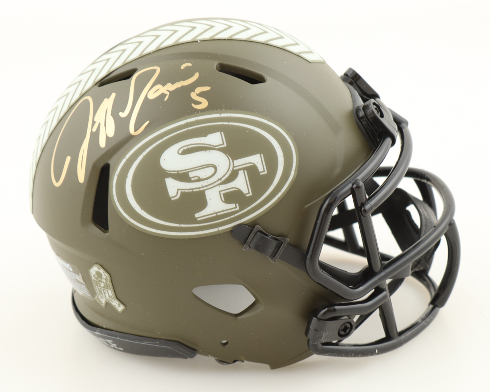 Jeff Garcia Signed 49ers Salute to Service Speed Mini Helmet (PSA ...