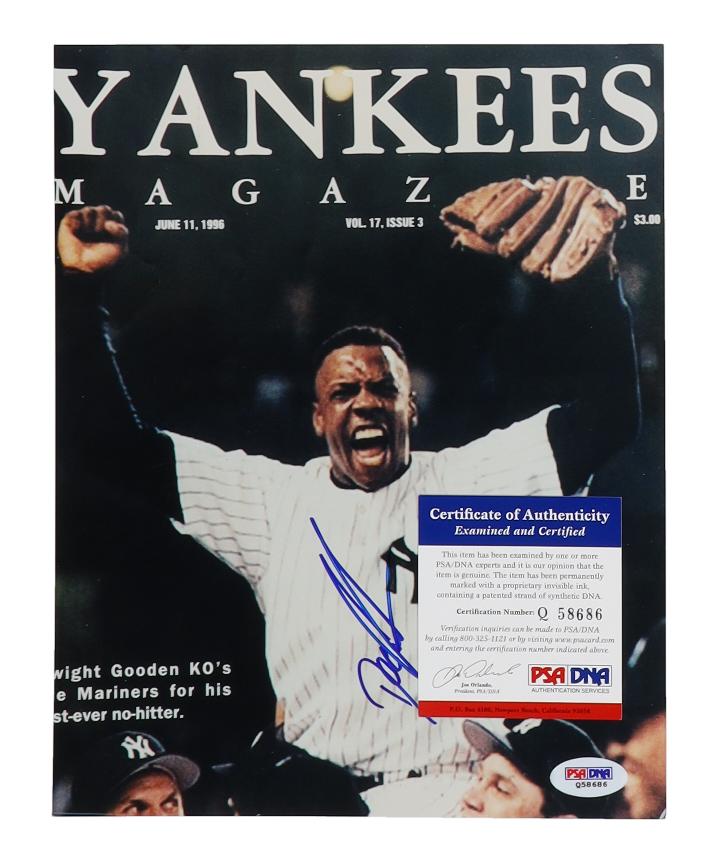 Dwight "Doc" Gooden Signed Yankees 8x10 Photo (PSA) at PristineAuction.com Dwight "Doc" Gooden Signed Yankees 8x10 Photo (PSA) at PristineAuction.com