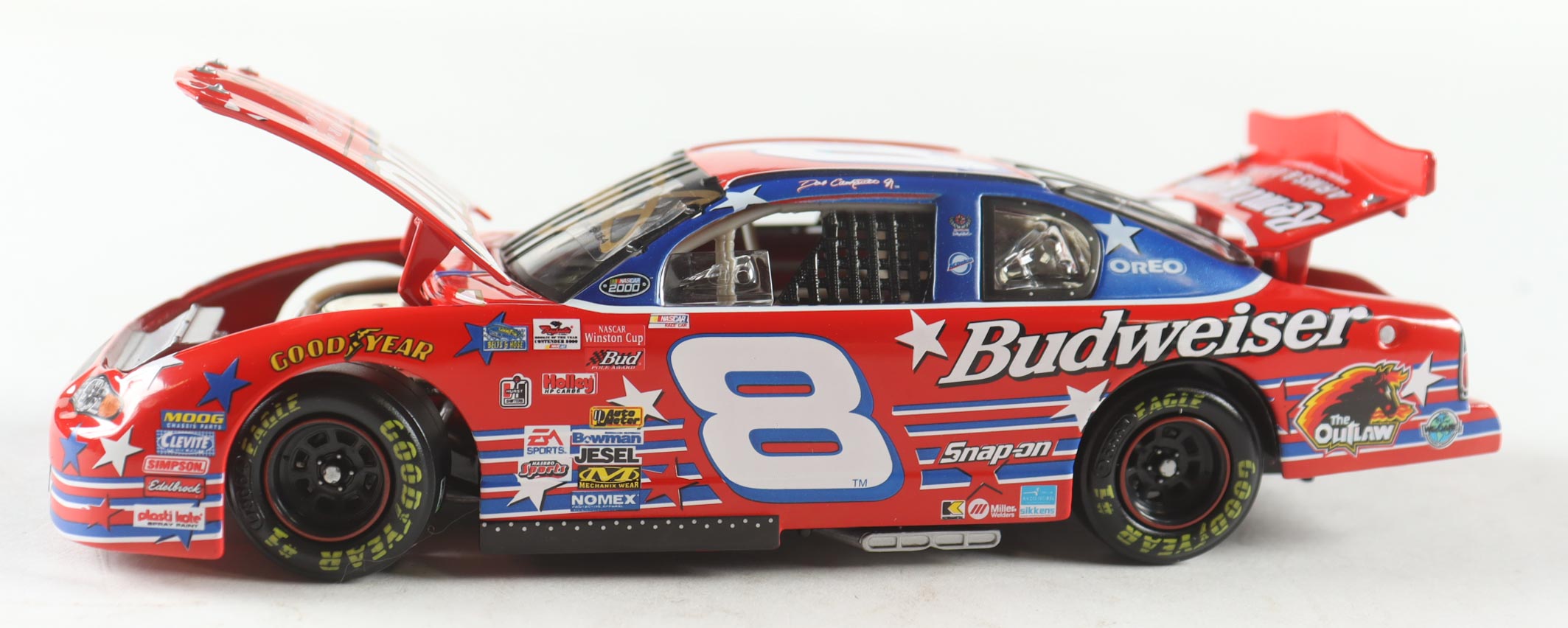 Dale Earnhardt Jr. Signed NASCAR #8 Budweiser / U.S. Olympic Team 2000 Monte Carlo - 1:24 Premium Diecast Car (Dale Jr.) at PristineAuction.com Dale Earnhardt Jr. Signed NASCAR #8 Budweiser / U.S. Olympic Team 2000 Monte Carlo - 1:24 Premium Diecast Car (Dale Jr.) at PristineAuction.com