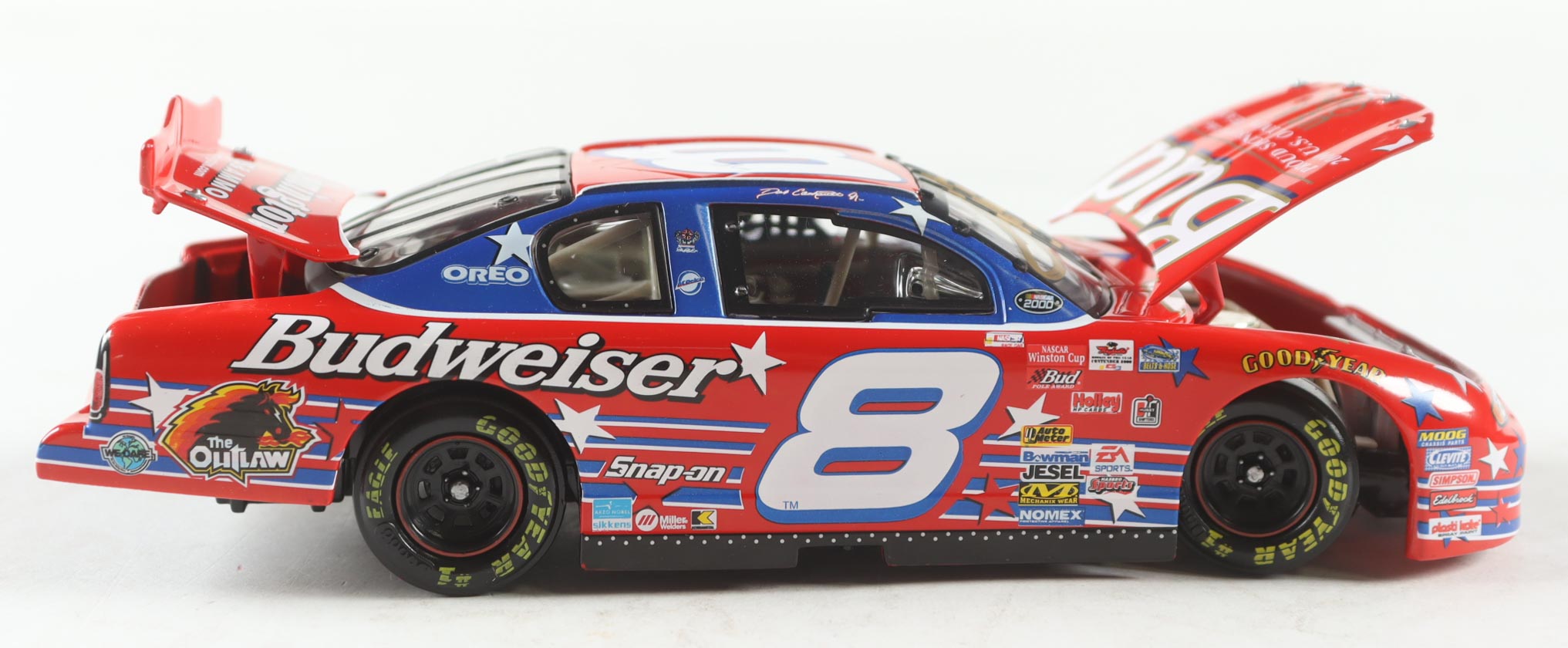 Dale Earnhardt Jr. Signed NASCAR #8 Budweiser / U.S. Olympic Team 2000 Monte Carlo - 1:24 Premium Diecast Car (Dale Jr.) at PristineAuction.com Dale Earnhardt Jr. Signed NASCAR #8 Budweiser / U.S. Olympic Team 2000 Monte Carlo - 1:24 Premium Diecast Car (Dale Jr.) at PristineAuction.com