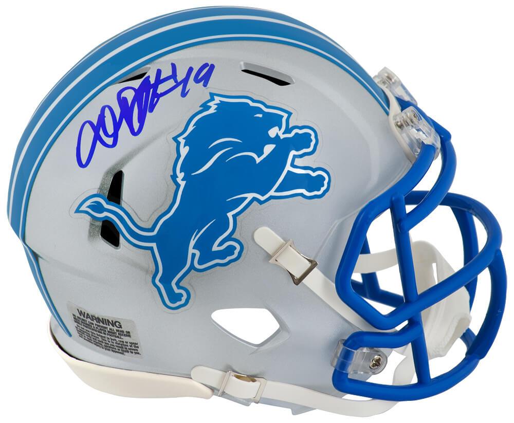 Donovan Peoples-Jones Signed Lions Speed Mini Helmet (Schwartz) at PristineAuction.com Donovan Peoples-Jones Signed Lions Speed Mini Helmet (Schwartz) at PristineAuction.com