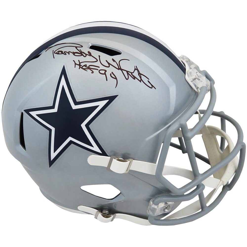 Randy White Signed Cowboys Full-Size Speed Helmet Inscribed "HOF 94