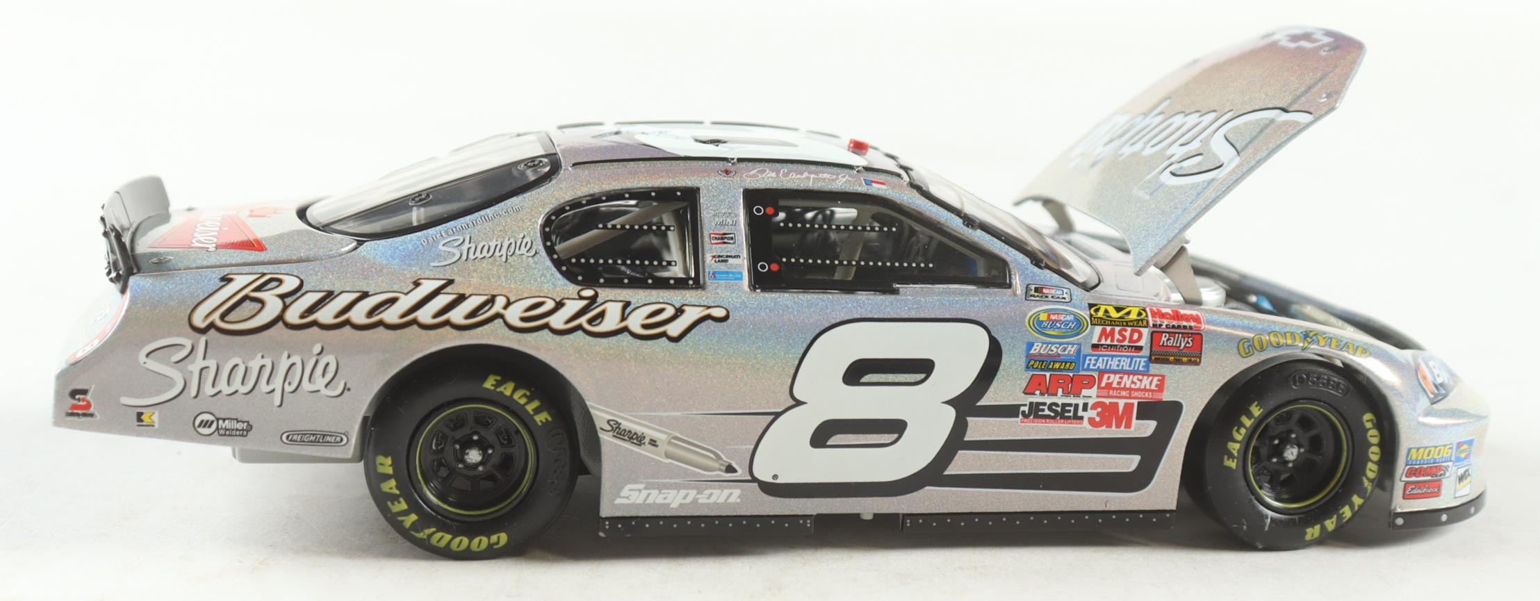 Dale Earnhardt Jr. Signed NASCAR #8 Sharpie 2007 Monte Carlo SS Mesma Chrome - 1:24 Premium Diecast Car (Dale Jr.) at PristineAuction.com Dale Earnhardt Jr. Signed NASCAR #8 Sharpie 2007 Monte Carlo SS Mesma Chrome - 1:24 Premium Diecast Car (Dale Jr.) at PristineAuction.com