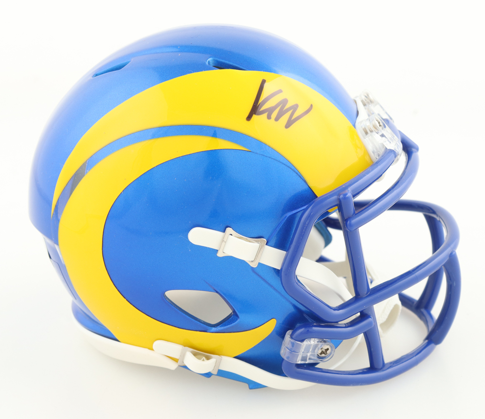 Kyren Williams Signed Rams Mini Speed Helmet (Beckett) at PristineAuction.com Kyren Williams Signed Rams Mini Speed Helmet (Beckett) at PristineAuction.com