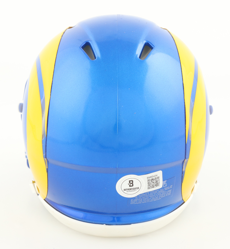 Kyren Williams Signed Rams Mini Speed Helmet (Beckett) at PristineAuction.com Kyren Williams Signed Rams Mini Speed Helmet (Beckett) at PristineAuction.com