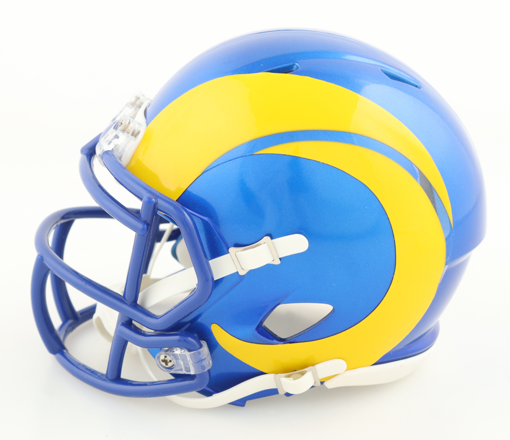 Kyren Williams Signed Rams Mini Speed Helmet (Beckett) at PristineAuction.com Kyren Williams Signed Rams Mini Speed Helmet (Beckett) at PristineAuction.com