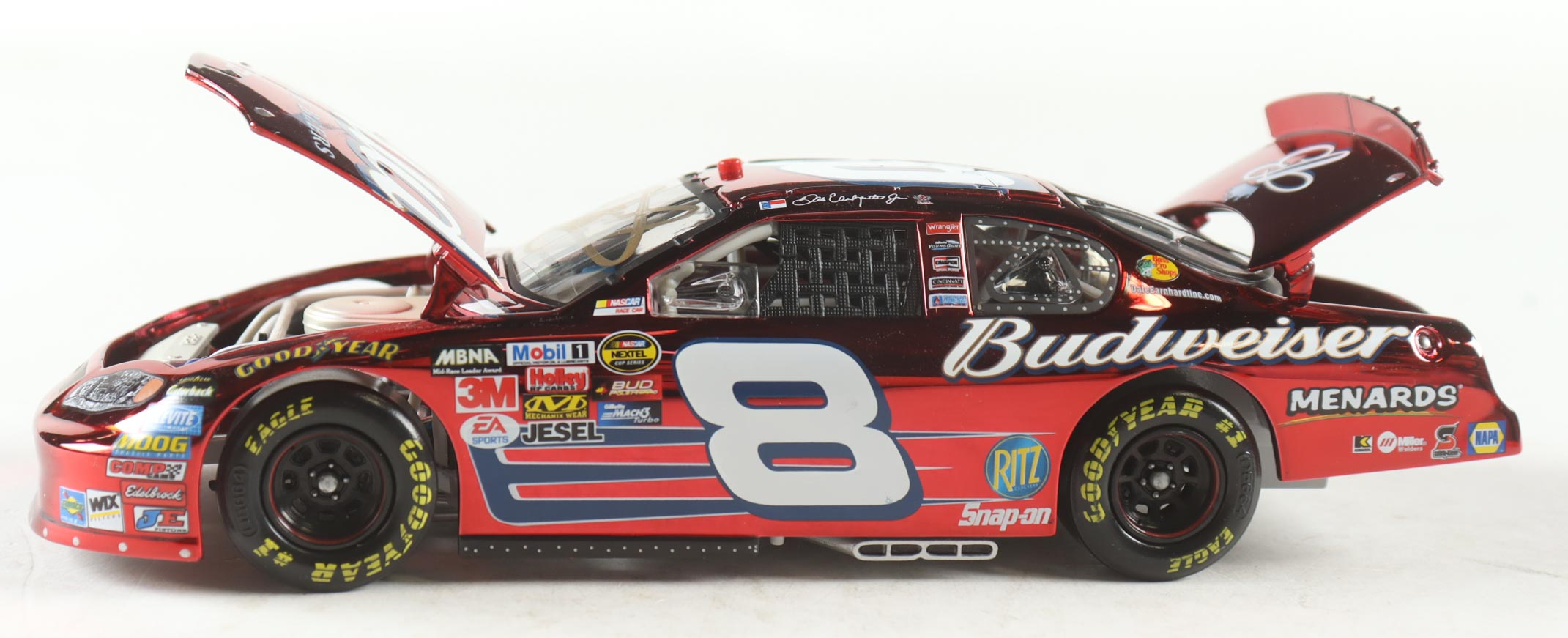 Dale Earnhardt Jr. Signed NASCAR #8 Budweiser 2005 Monte Carlo - 1:24 Premium Diecast Car (Dale Jr.) at PristineAuction.com Dale Earnhardt Jr. Signed NASCAR #8 Budweiser 2005 Monte Carlo - 1:24 Premium Diecast Car (Dale Jr.) at PristineAuction.com