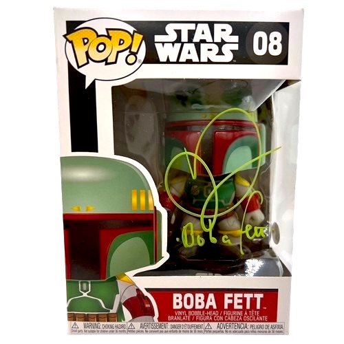 Daniel Logan Signed "Star Wars" #08 Boba Fett Funko POP! Vinyl Figure Inscribed "Boba Fett" (JSA) at PristineAuction.com Daniel Logan Signed "Star Wars" #08 Boba Fett Funko POP! Vinyl Figure Inscribed "Boba Fett" (JSA) at PristineAuction.com